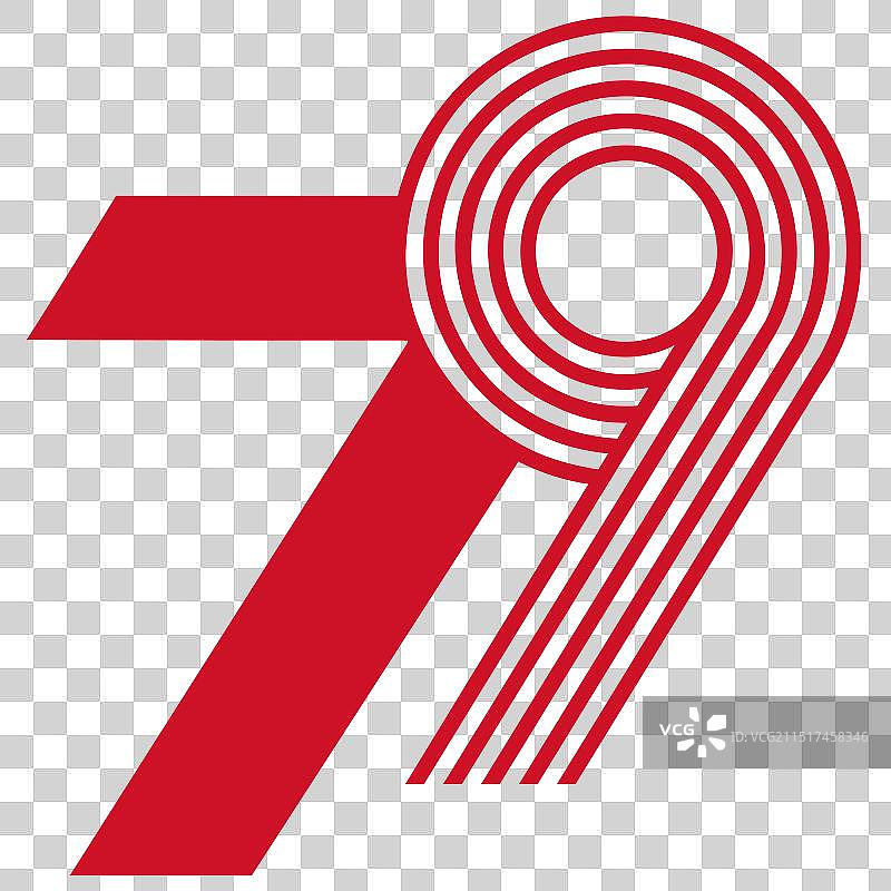 印度尼西亚79周年纪念标志图片素材