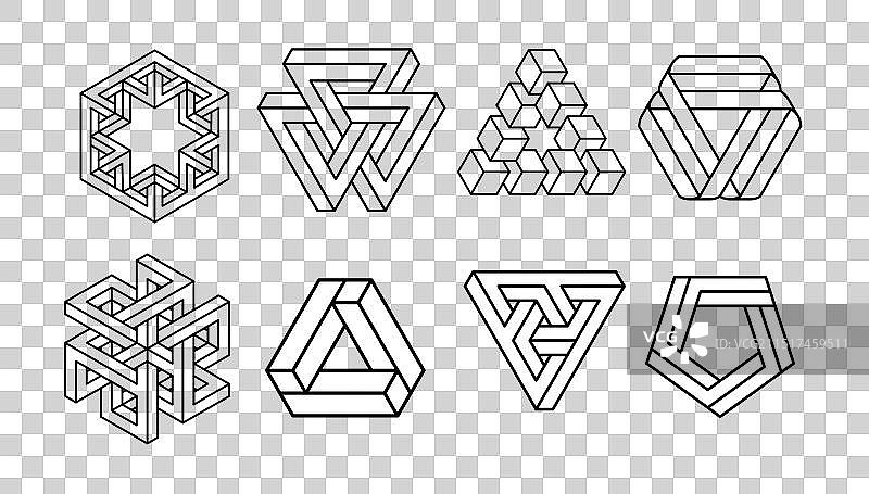 神圣几何符号合集图片素材