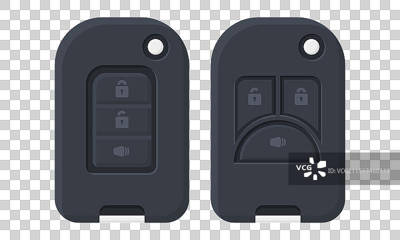 黑色汽车钥匙元素合集图片素材