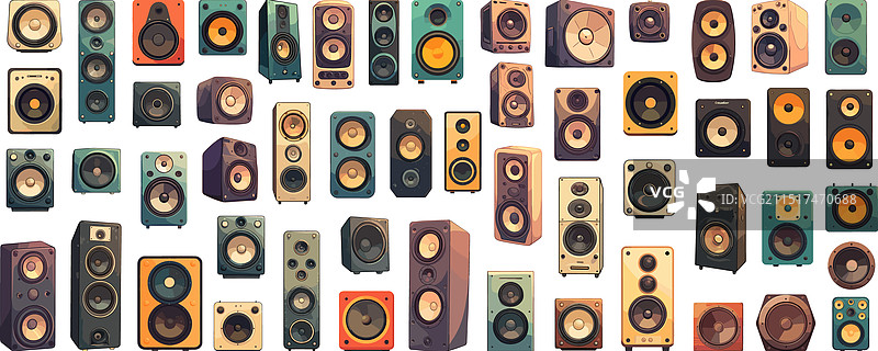 卡通音响设备图片素材