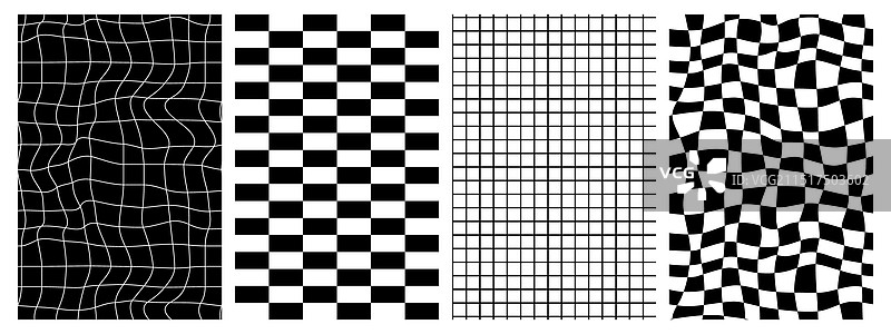 时髦的棋盘格图案图片素材