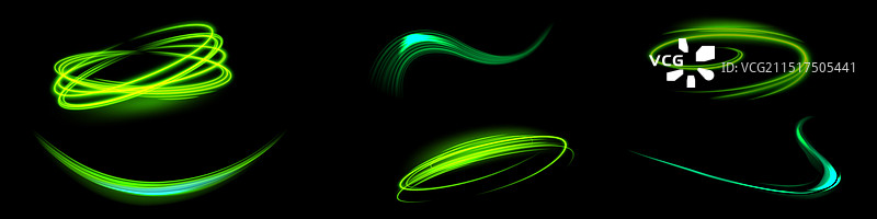 绿色发光线条效果背景图片素材