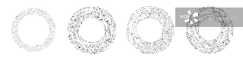 圆形半色调虚线背景图案图片素材