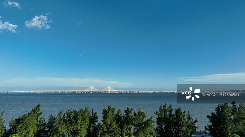 航拍泉州湾跨海大桥图片素材