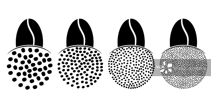 卡通烤咖啡豆图标图片素材