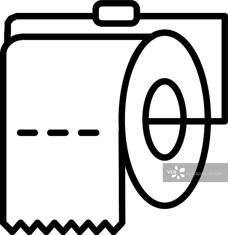 卫生纸线条图标设计图片素材