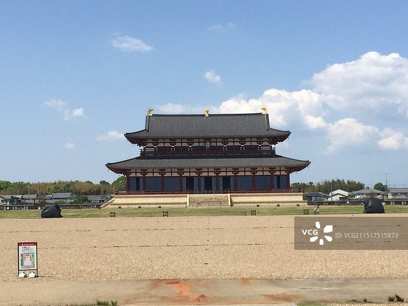 日本奈良平城京古代建筑和古代建筑图片素材
