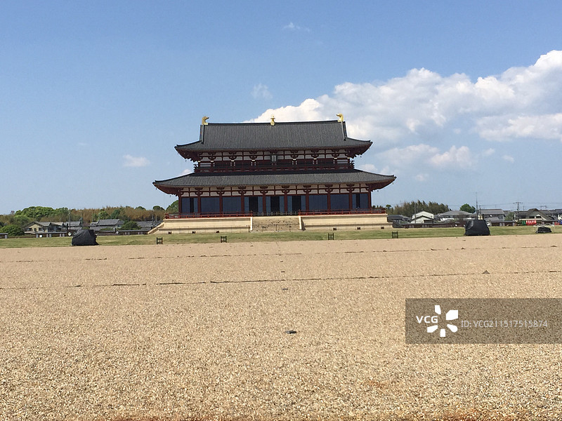 日本奈良平城京古代建筑和古代建筑图片素材