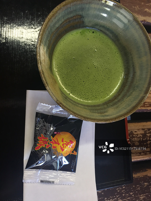 日本抹茶小吃图片素材