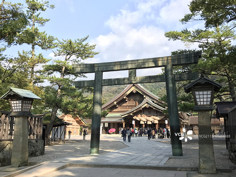 日本岛根县出云大社景色图片素材