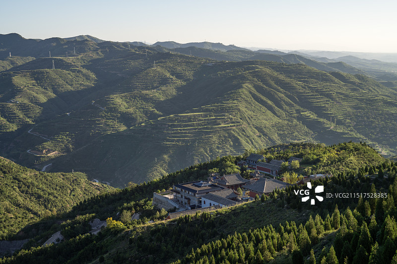 山西晋中 太谷凤凰山福缘寺图片素材
