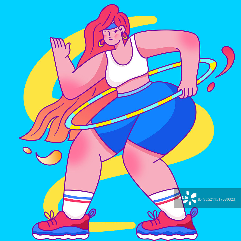 运动女孩图片素材