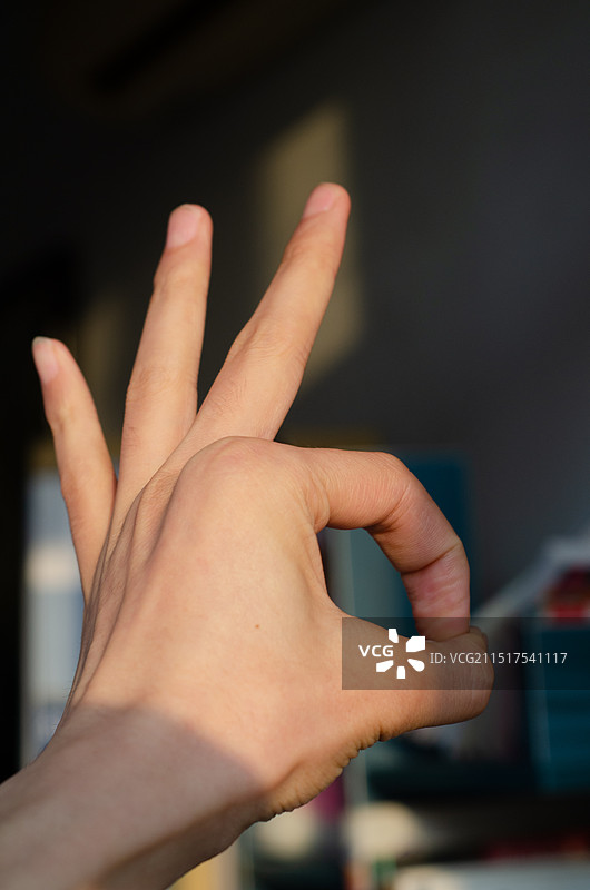 一个确认的手势图片素材