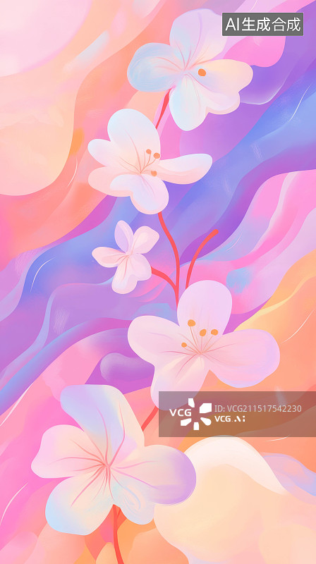 【AI数字艺术】鲜花植物背景图片素材