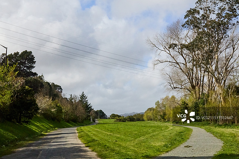 新西兰春季哈特河步道Hutt River Trail图片素材
