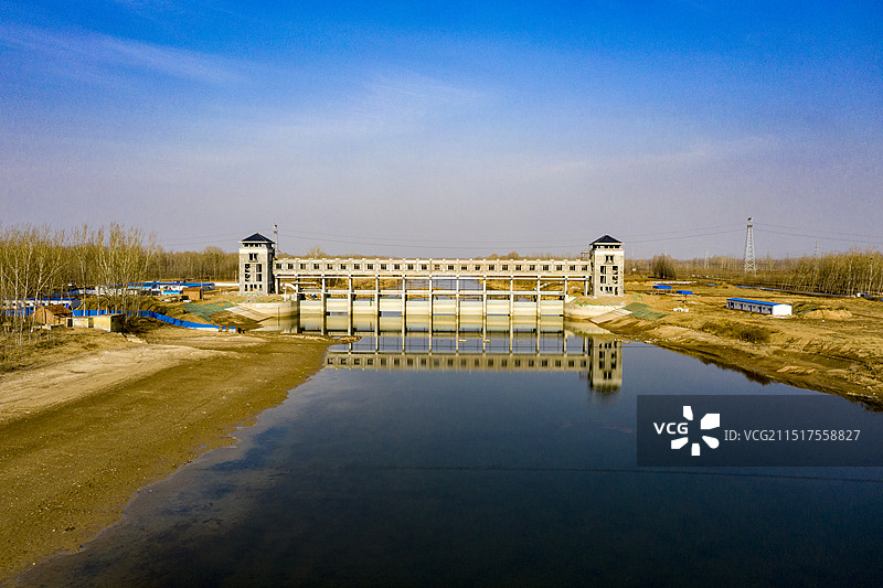 滨州水利工程徒骇河图片素材