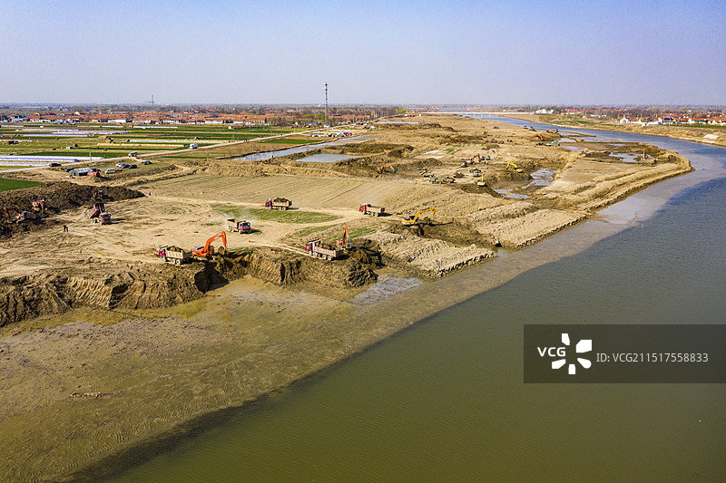 滨州水利工程徒骇河图片素材