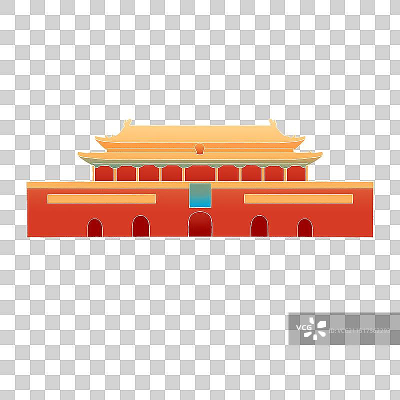 喜庆庆祝国庆节建党天安门北京景点免抠元素海报图片素材