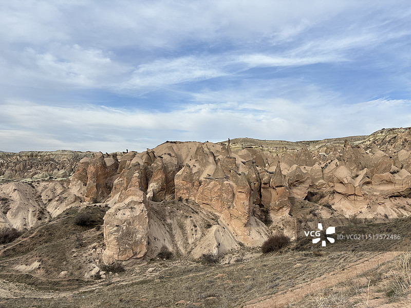 土耳其卡帕多奇亚喀斯特奇特地貌自然博物馆图片素材