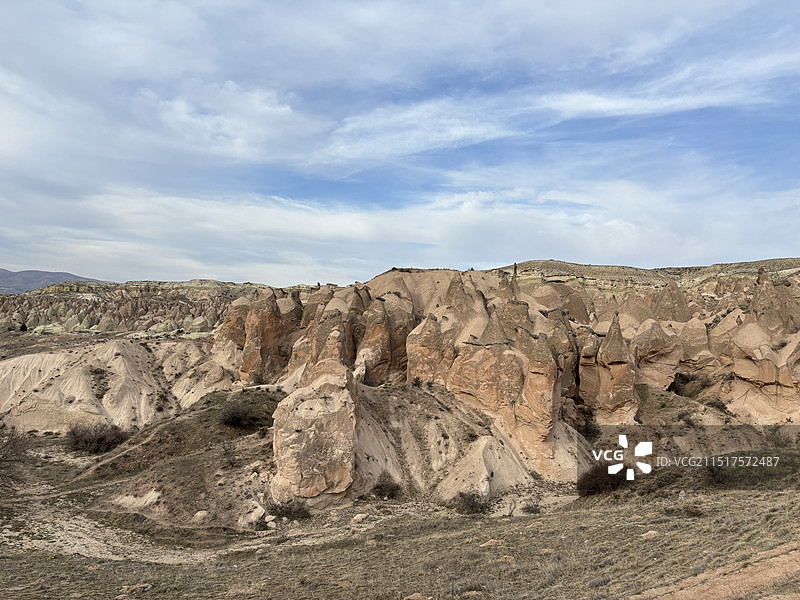 土耳其卡帕多奇亚喀斯特奇特地貌自然博物馆图片素材