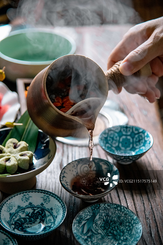 围炉煮茶图片素材