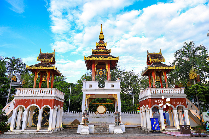告庄景洪市大金塔寺图片素材