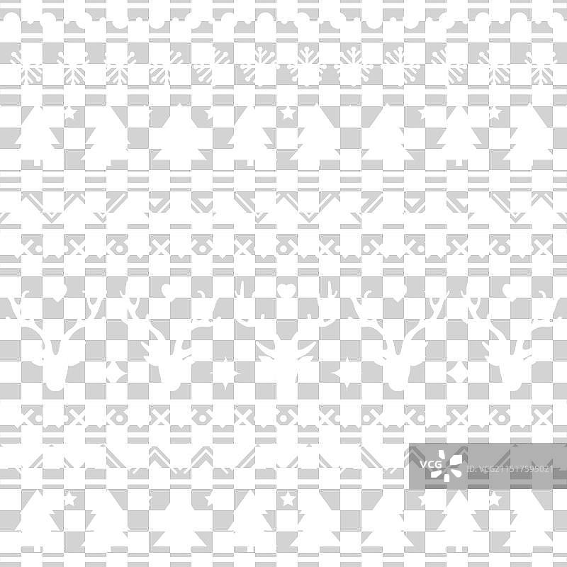 圣诞节斯堪的纳维亚无缝图案图片素材