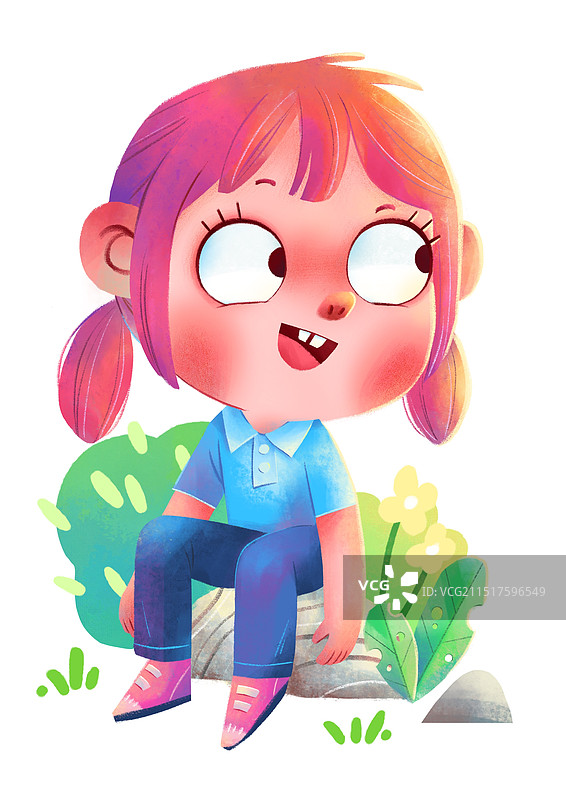 双马尾女孩图片素材