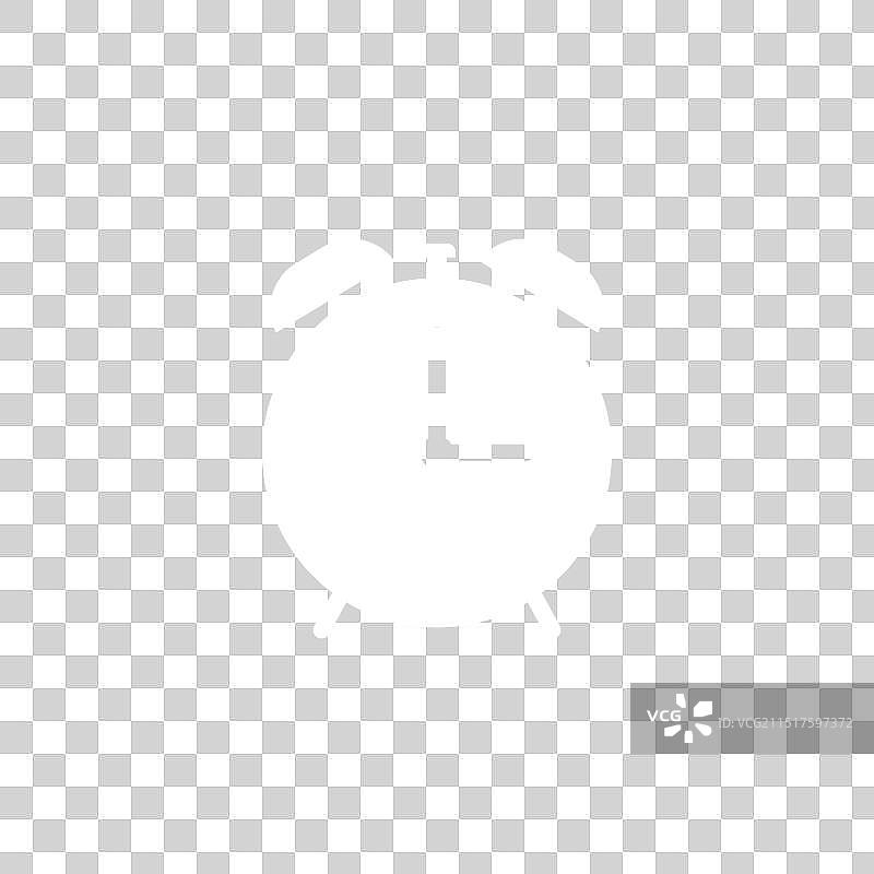 简约黑色背景闹钟图标图片素材