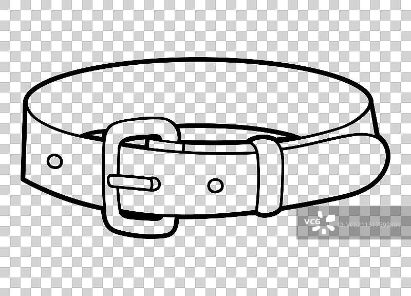 儿童涂色书：皮带图片素材