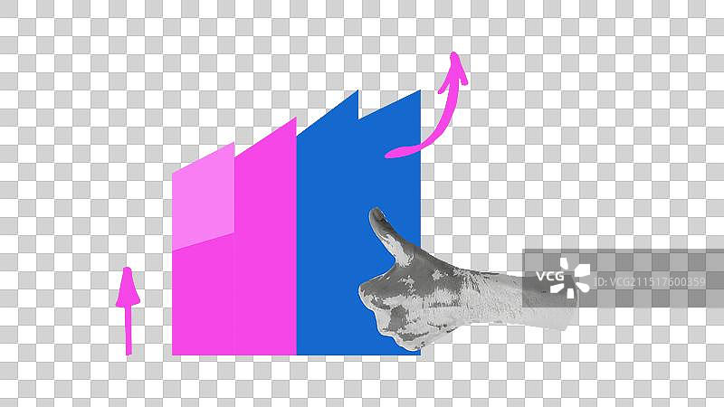 半色调拼贴商务复古纸张图片素材