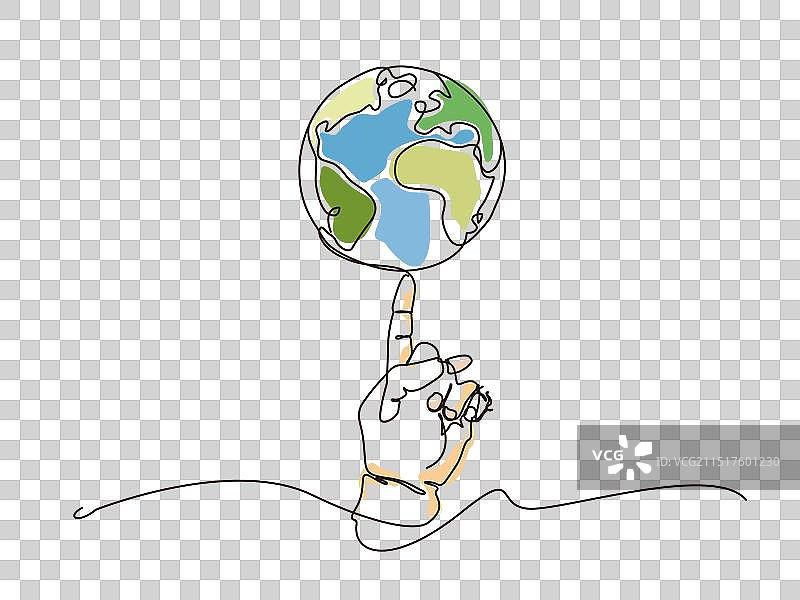 手指托地球图形图片素材