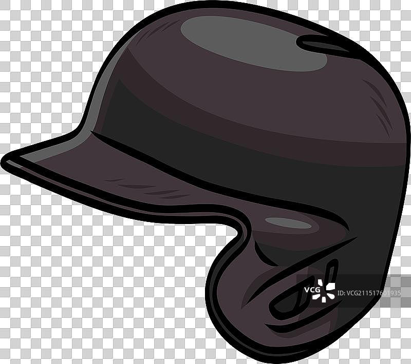 黑色棒球头盔图片素材