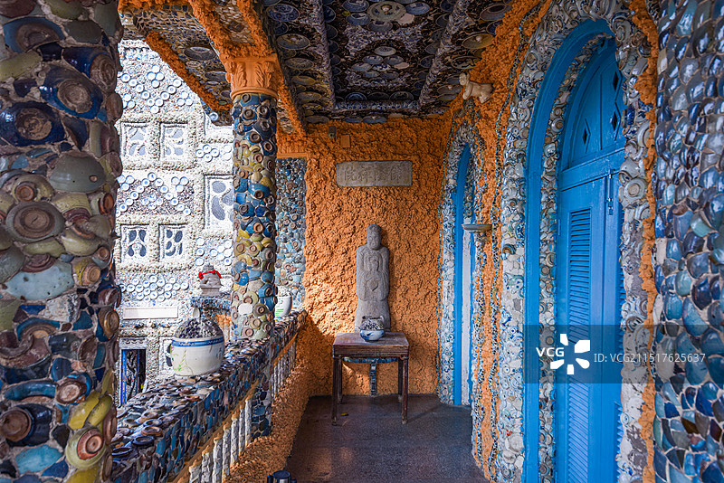 天津瓷房子里的空间与景观图片素材