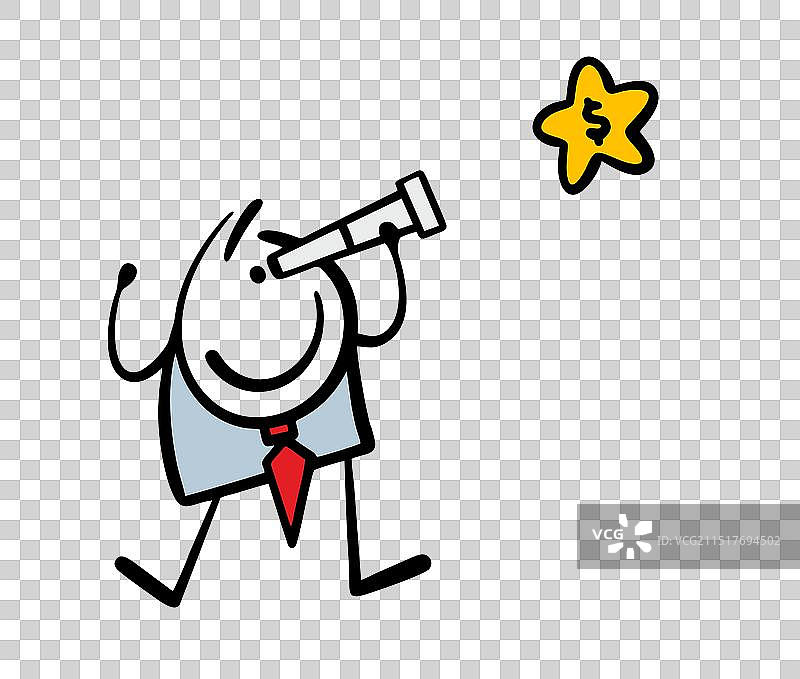 卡通风格的商务人士图片素材