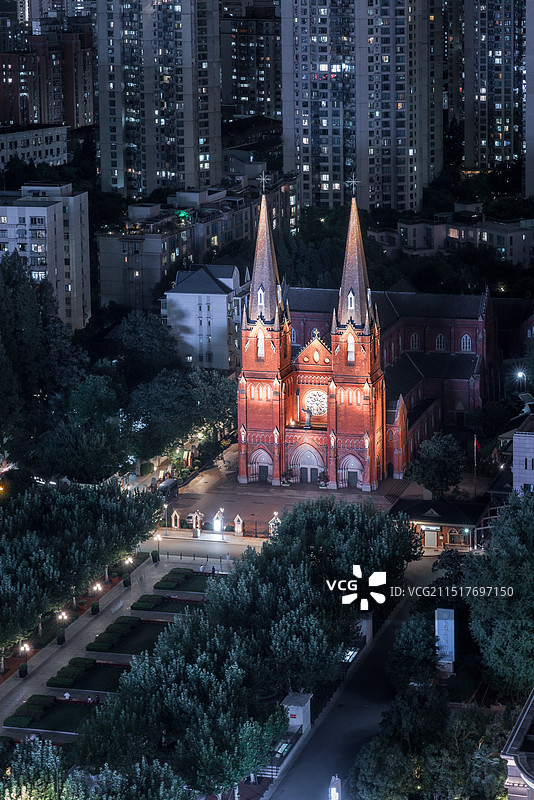 霍格沃茨魔都分茨——徐家汇天主教堂图片素材