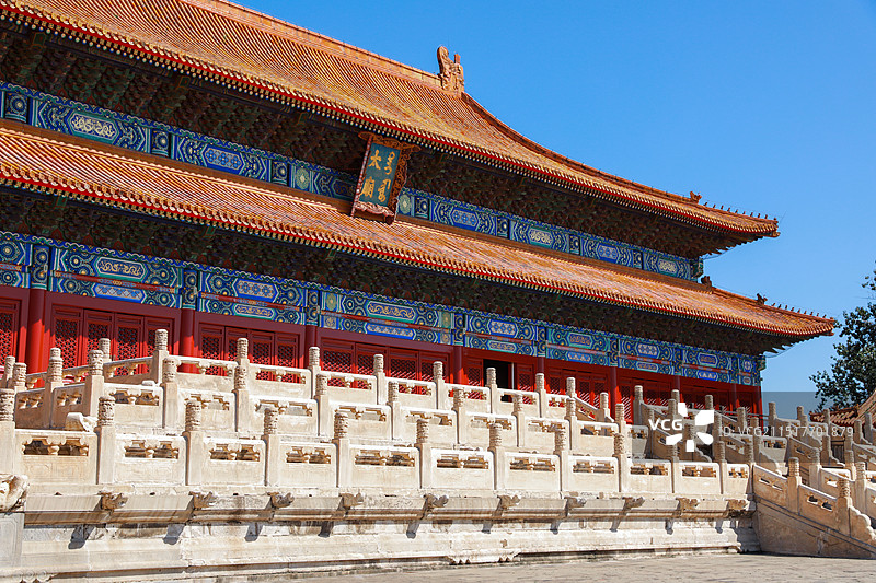 太庙享殿侧面拍摄图片素材