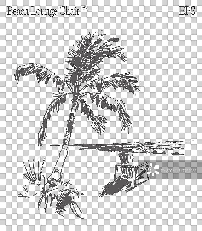 海滨沙滩椅图片素材
