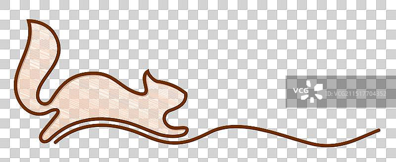 红松鼠标志图片素材