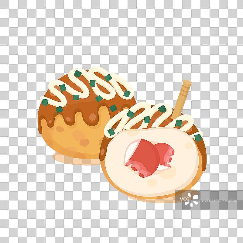 可爱的日式章鱼烧图片素材