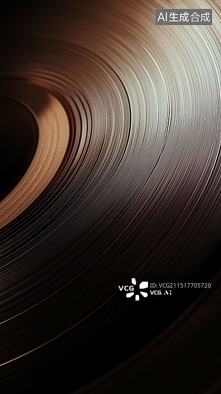 【AI数字艺术】黑胶唱片特写图片素材