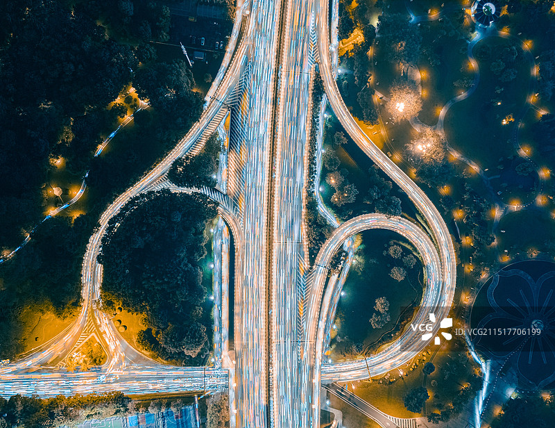 广州大桥立交航拍图片素材