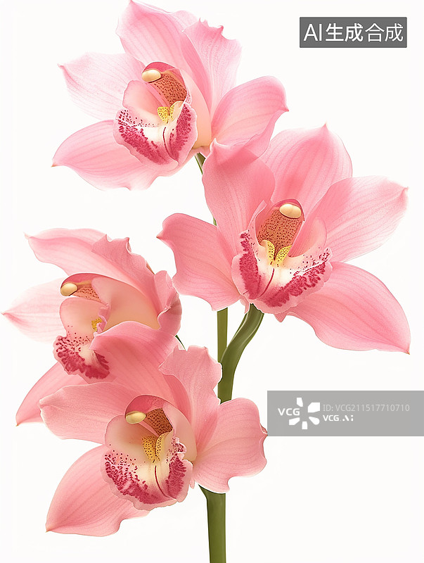 【AI数字艺术】粉色洋桔梗花朵图片素材