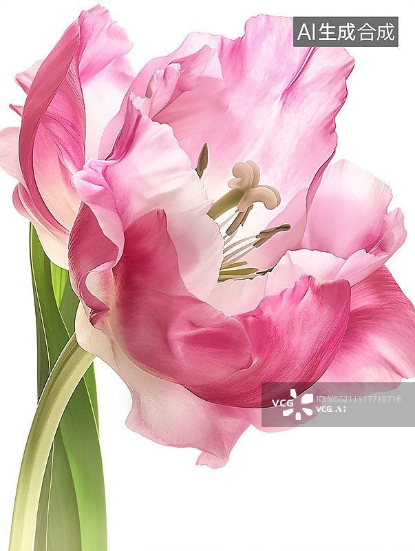 【AI数字艺术】粉色洋桔梗花朵图片素材