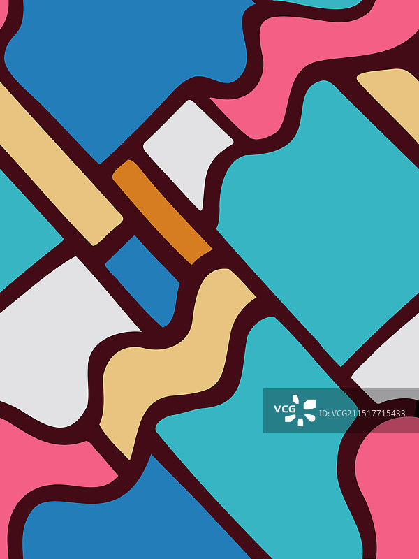 矩形无缝几何图案图片素材