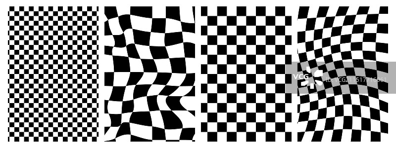 时髦的棋盘格图案图片素材