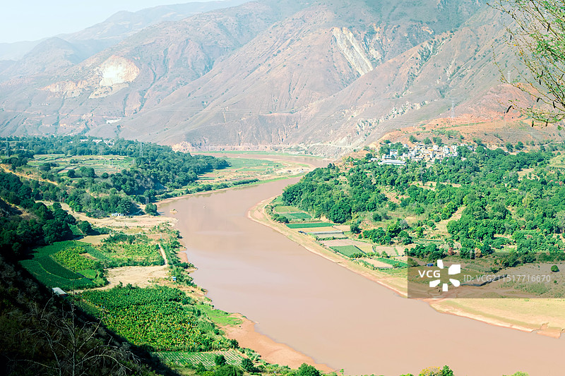 红河元阳两岸图片素材