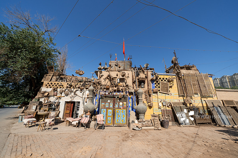 新疆吐鲁番网红古董店图片素材