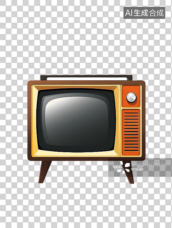 【AI数字艺术】复古电视机图片素材