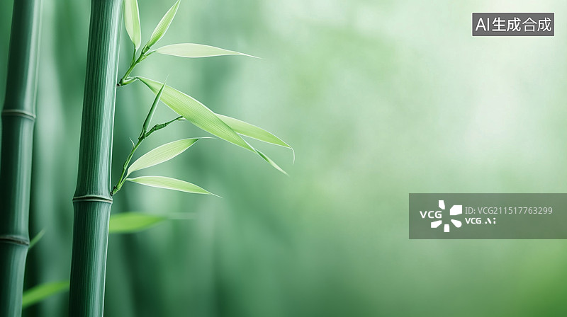 【AI数字艺术】竹林清幽图片素材
